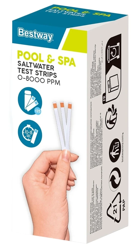 Тестовые полоски Bestway 58767 для измерения уровня соли