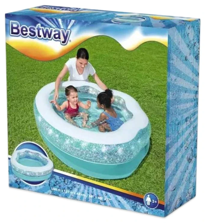 Надувной бассейн Bestway 52489 (150x127x43 см) "Блестящая ракушка"