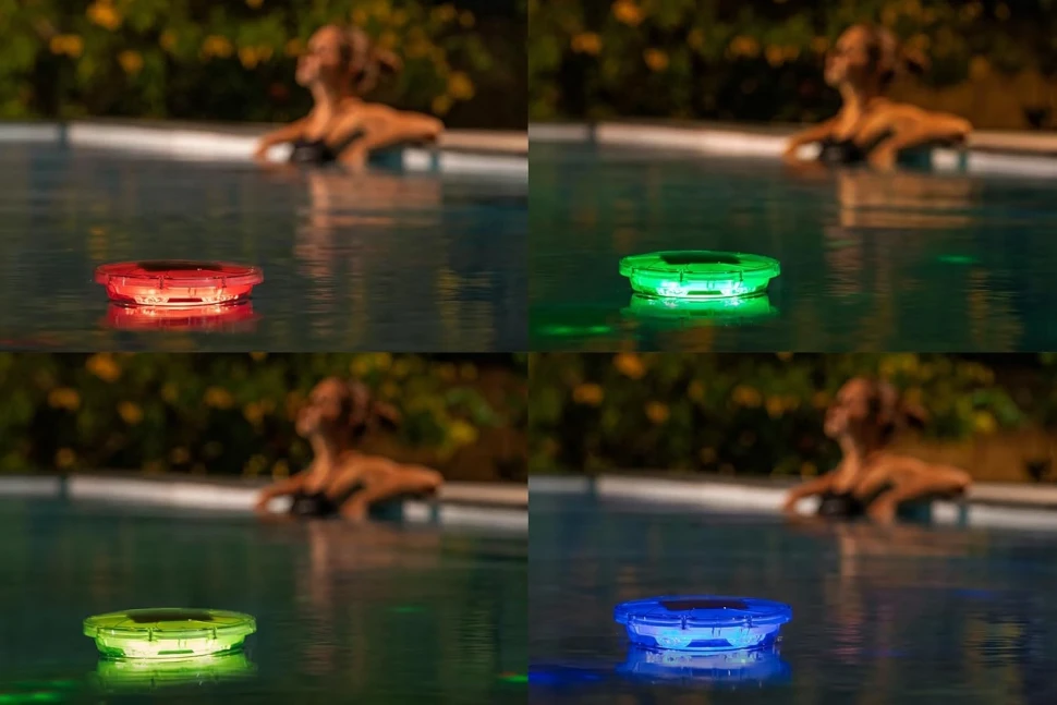 Поплавковий дозатор для хімії Bestway 58943 на сонячній енергії, LED підсвічування, пульт ДУ