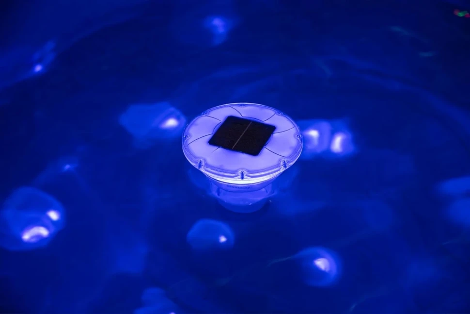 Поплавковий дозатор для хімії Bestway 58943 на сонячній енергії, LED підсвічування, пульт ДУ