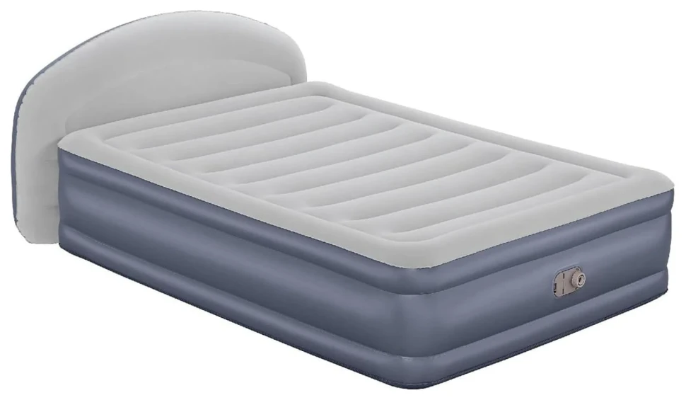 Надувне ліжко Bestway 671BD (229x152x84) з узголів'ям, вбудований насос