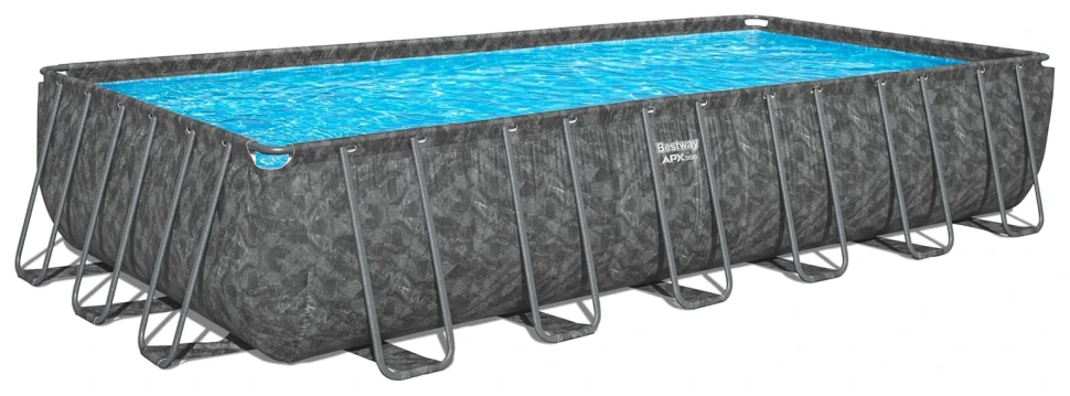Каркасний басейн Bestway 561KG (732x366x132 см) пісочний насос-фільтр, сходи, тент, наповнювач для фільтра