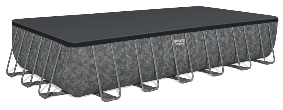 Каркасний басейн Bestway 561KG (732x366x132 см) пісочний насос-фільтр, сходи, тент, наповнювач для фільтра