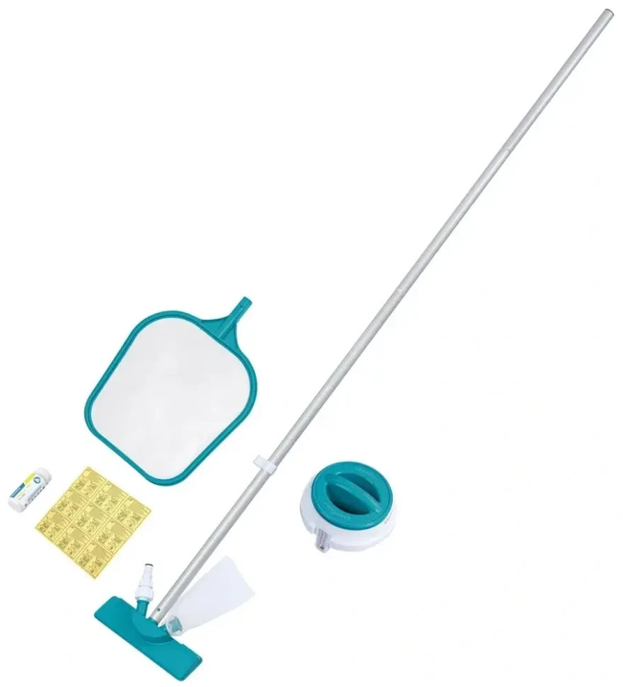 Набор для ухода за бассейном Bestway 58794 (вакуумная насадка, сачок, штанга, дозатор)