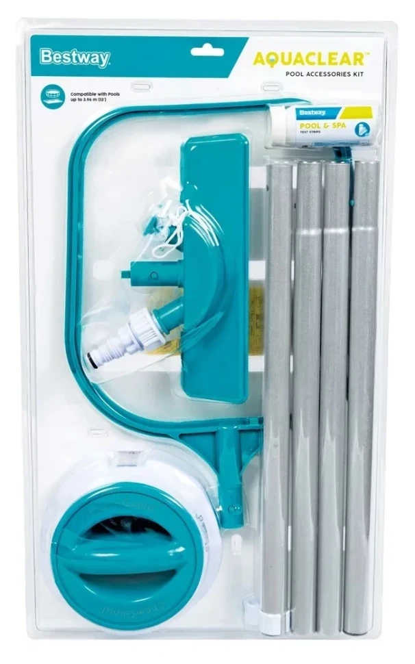 Набор для ухода за бассейном Bestway 58794 (вакуумная насадка, сачок, штанга, дозатор)