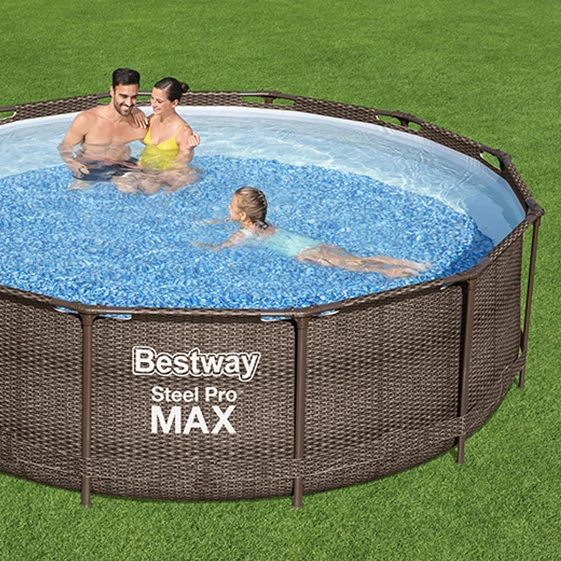 Каркасний басейн Bestway 56709 (366x100 см) насос-фільтр, драбина