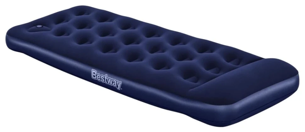 Надувной матрас Bestway 67223 (188x76x28) с подголовником, встроенный ножной насос