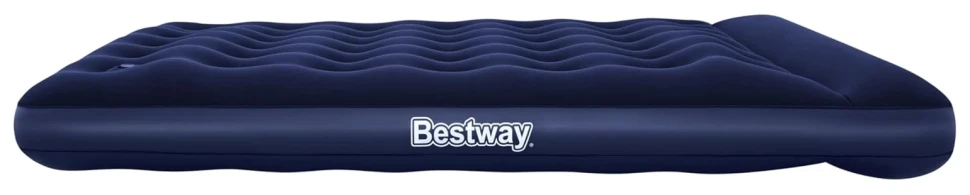 Надувной матрас Bestway 67226 (203x152x28) с подголовником, встроенный ножной насос