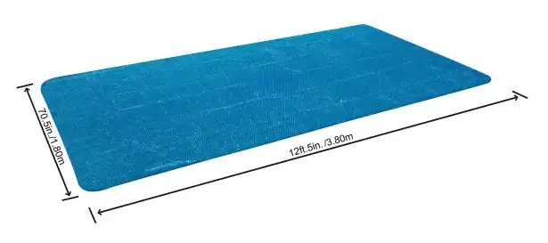 Тент теплосберегающий для бассейна Bestway 58240 (380x180 см, прямоугольный) Solar Cover