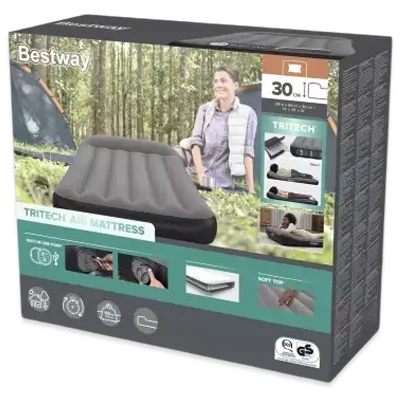 Надувная кровать Bestway 671BQ (188x99x30) c встроенным насосом USB