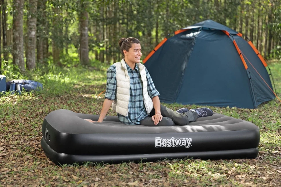 Надувная кровать Bestway 671BT (191x97x36) c встроенным насосом USB