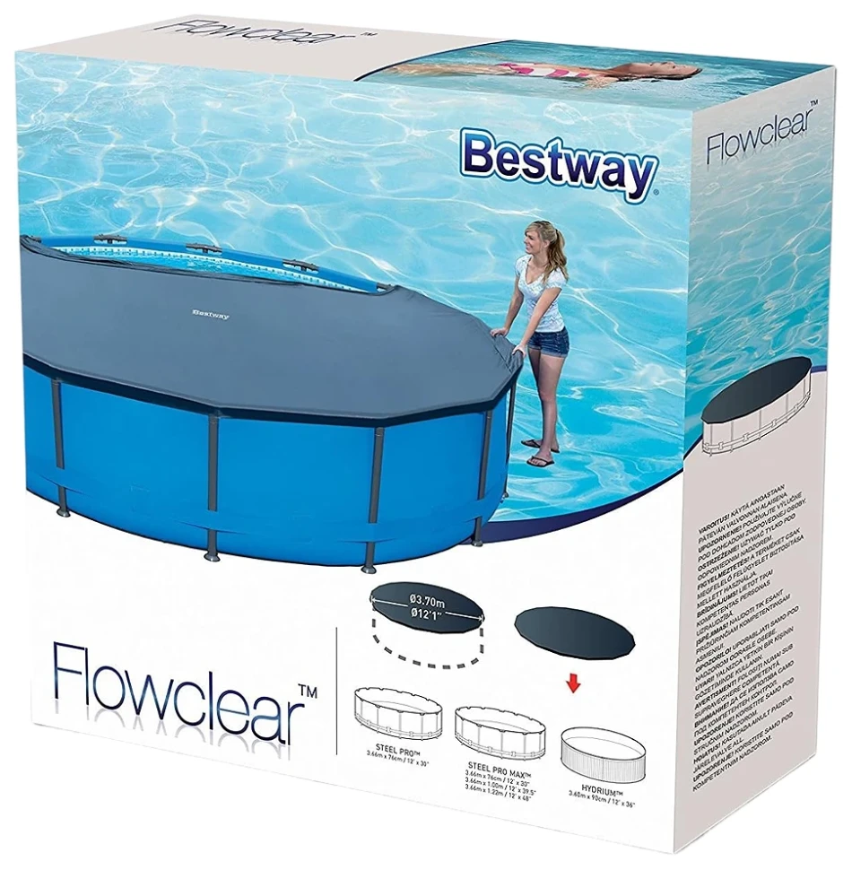 Тент для каркасного басейну Bestway 58037 (366 см, круглий)