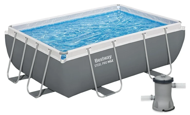 Каркасний басейн Bestway 56629 (282x196x84 см) насос-фільтр