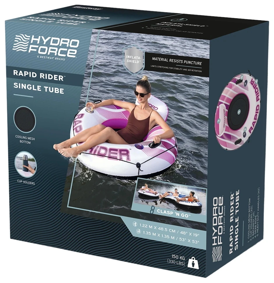 Надувне коло-крісло Bestway 43953 Rapid Rider (Ø122x48,5 см) з сіткою