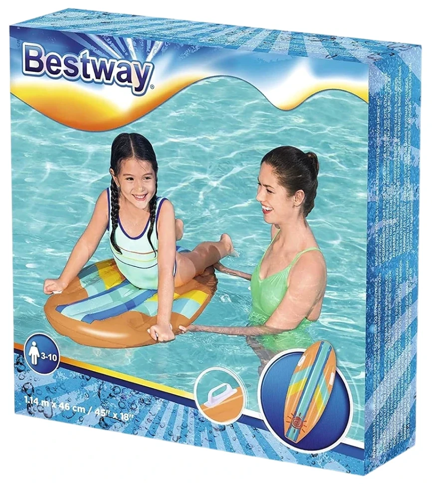 Надувний плотик Bestway 42046 (112x40x10 см)