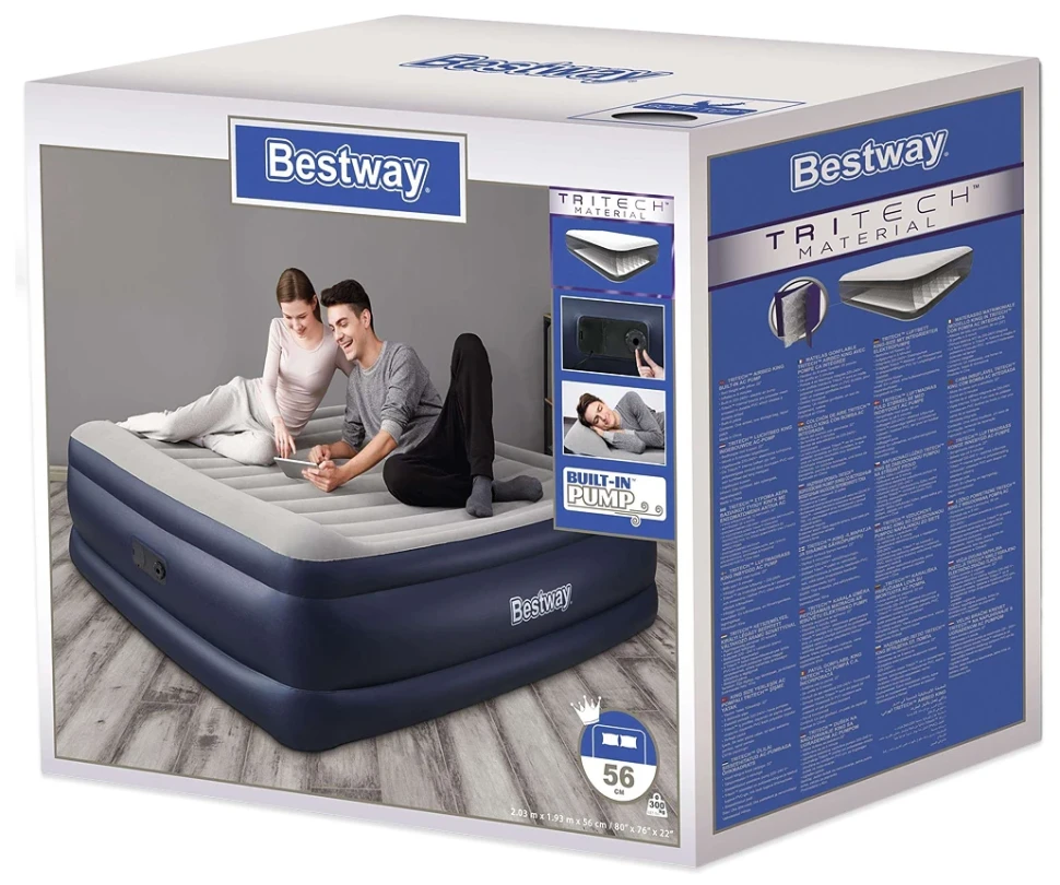 Надувная кровать Bestway 67692 (203x193x56) c встроенным насосом