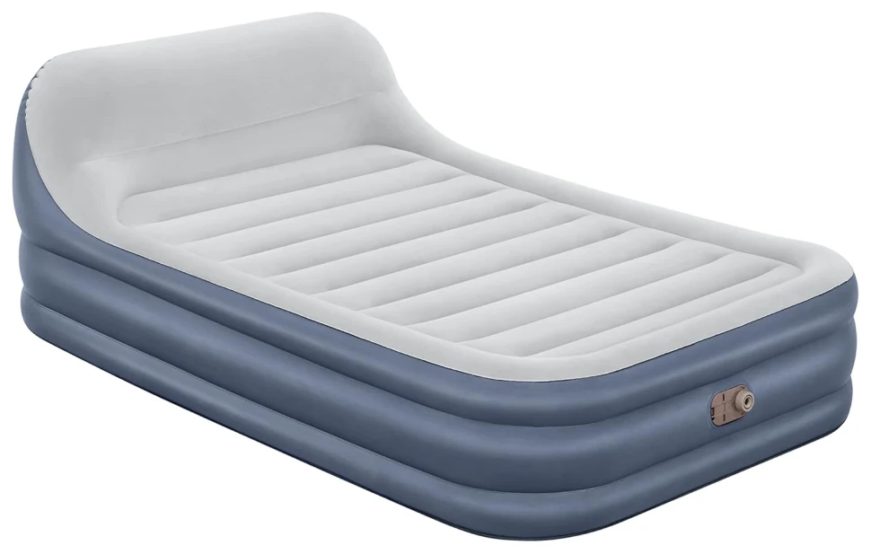 Надувная кровать Bestway 67923 (226x152x84) c изголовьем, встроенный насос