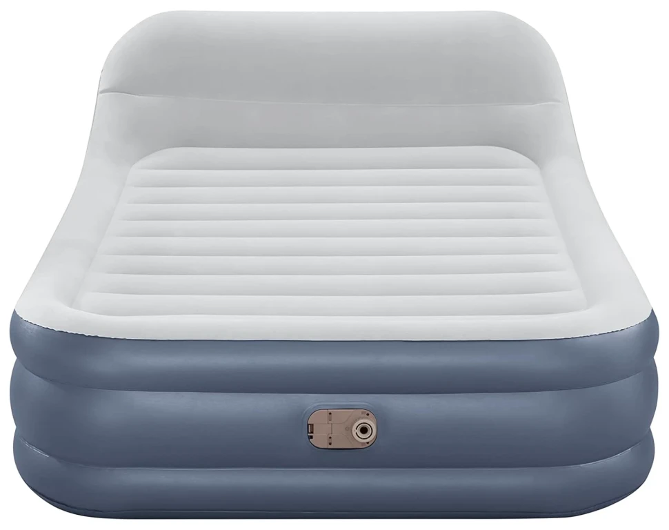 Надувная кровать Bestway 67923 (226x152x84) c изголовьем, встроенный насос