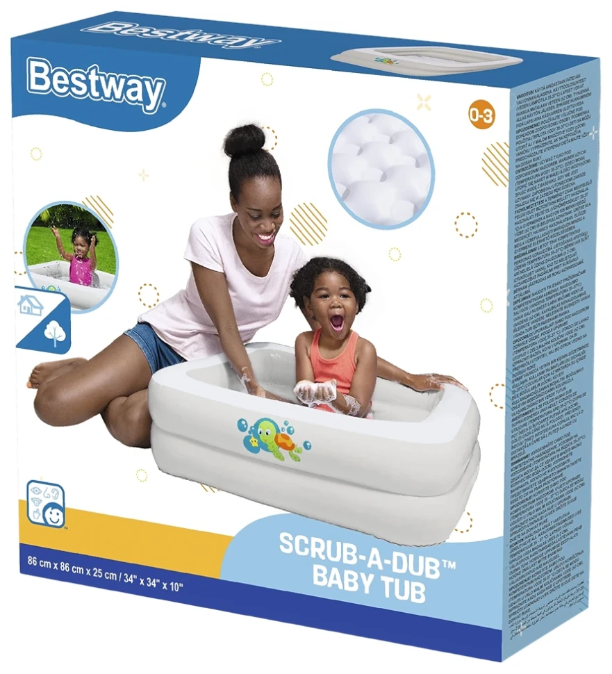 Надувной детский бассейн Bestway 51116 (86x86x25 см)