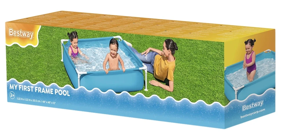 Каркасний дитячий басейн Bestway 56217 (122x122x30,5 см)