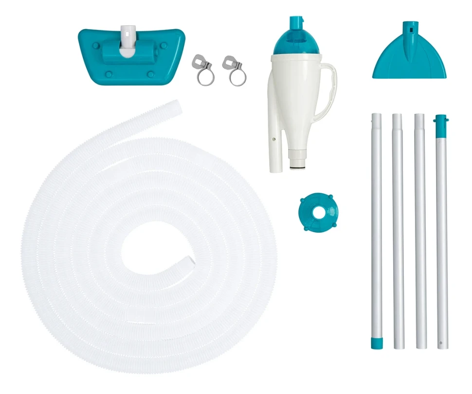 Набір для чищення басейну Bestway 58212 (пилосос від 2006 л/год, насадки, щітка, телескопічна ручка)