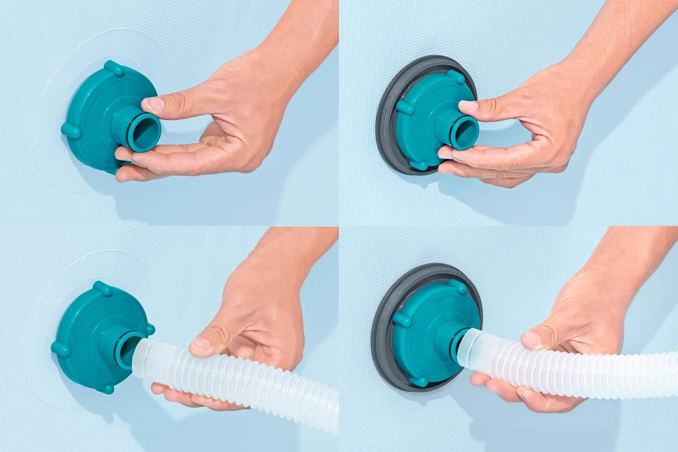 Набір для чищення басейну Bestway 58212 (пилосос від 2006 л/год, насадки, щітка, телескопічна ручка)