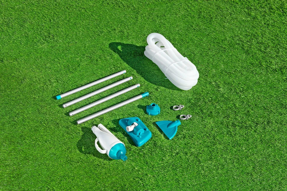 Набір для чищення басейну Bestway 58212 (пилосос від 2006 л/год, насадки, щітка, телескопічна ручка)